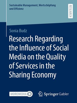 cover image of Research Regarding the Influence of Social Media on the Quality of Services in the Sharing Economy